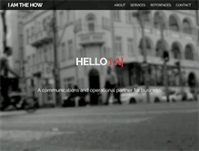 Tablet Screenshot of iamthehow.com